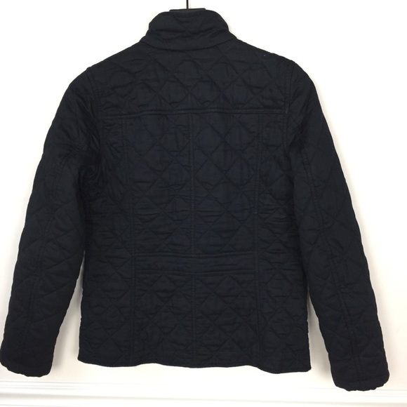 J Crew Quilted Jacket Black with Gold Hardware S - Picture 4 of 8